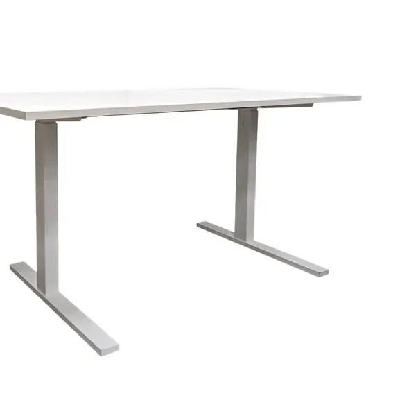 Elskrivbord Linak Vit L-fot 120-160×80