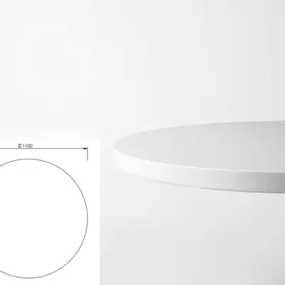 Bordsskiva Ø110 Vit