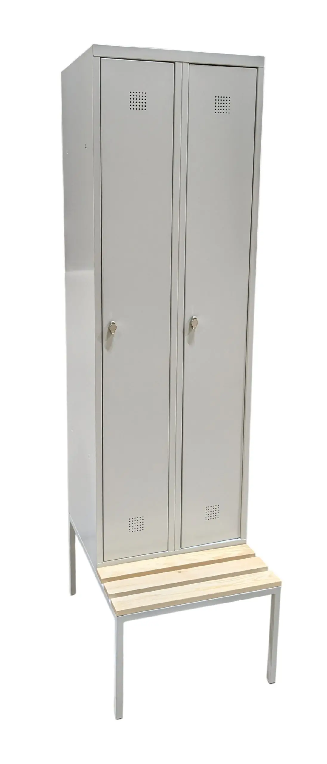 Omklädningsskåp Grå 2-dörrar (1)