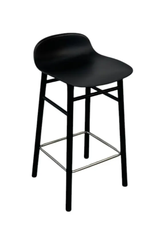 Barstol Normann Copenhagen Form Svart
