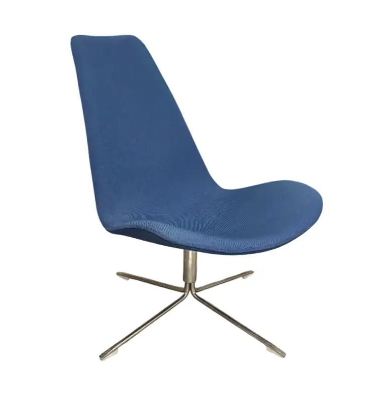 Fåtölj Offecct Spoon High MörkblåKrom