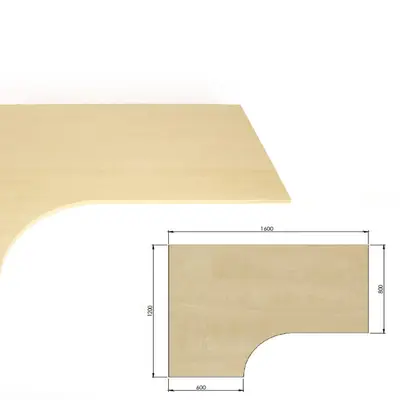 Kombiskiva Björk 160x120x80x60