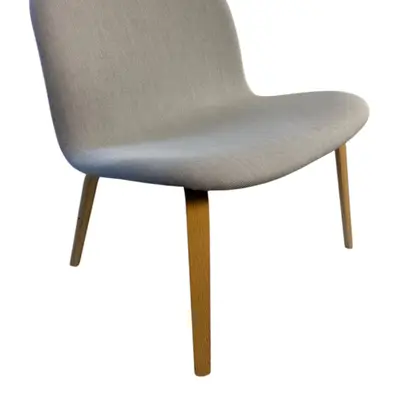 Fåtöljloungestol Muuto Visu Loungechair LjusgråEk (2)
