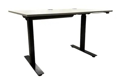 Elskrivbord ROL Ergo GF-470 VitSvart Flexibelt 120-180×70-80