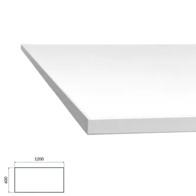 Bordsskiva Vit 120×60