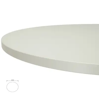 Bordsskiva Ø80cm Pearl Grey