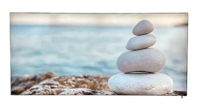 Tavla Canvas med LED Belysning Stenkust (3)