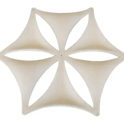 Ljudabsorbent Abstracta Airflake Vit