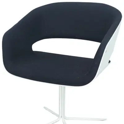 Konferensstol Johanson Design Gap Svart/Vit