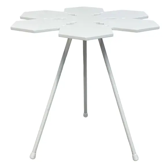 Sidobord Offecct Snowflake Vit (3)