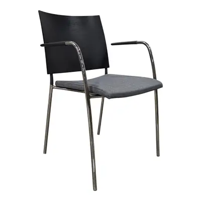 Stol Lammhults Spira Grå/Svart/Krom