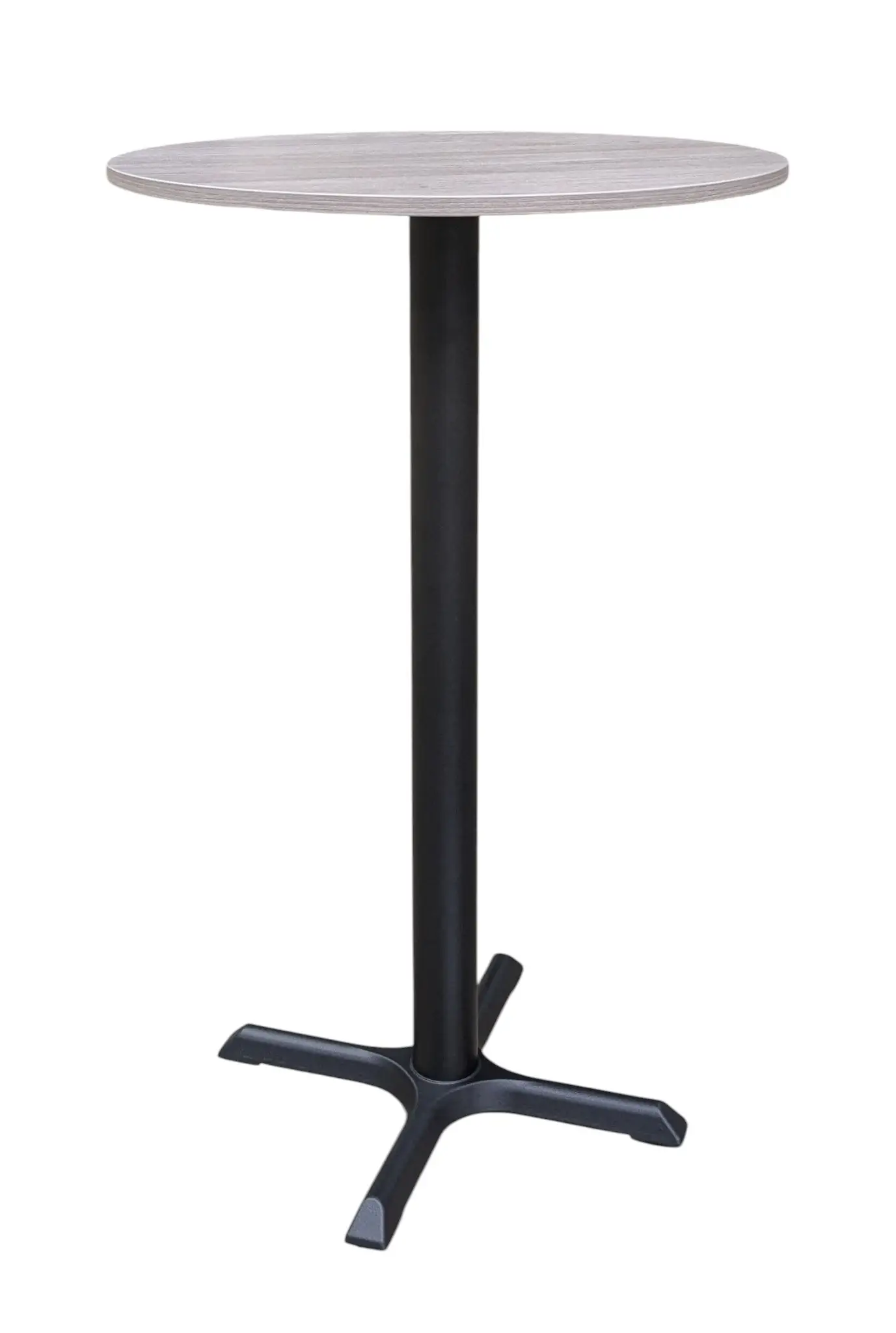 Cafébord GråSvart Ø70