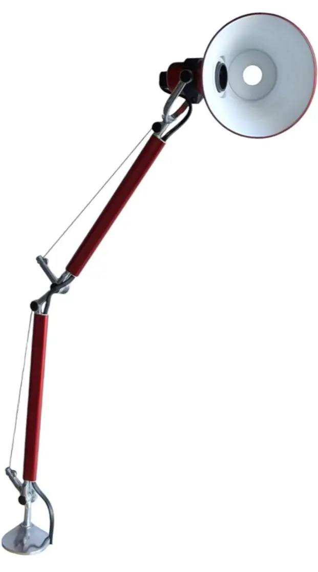Skrivbordslampa Artemide Tolomeo Röd (4)