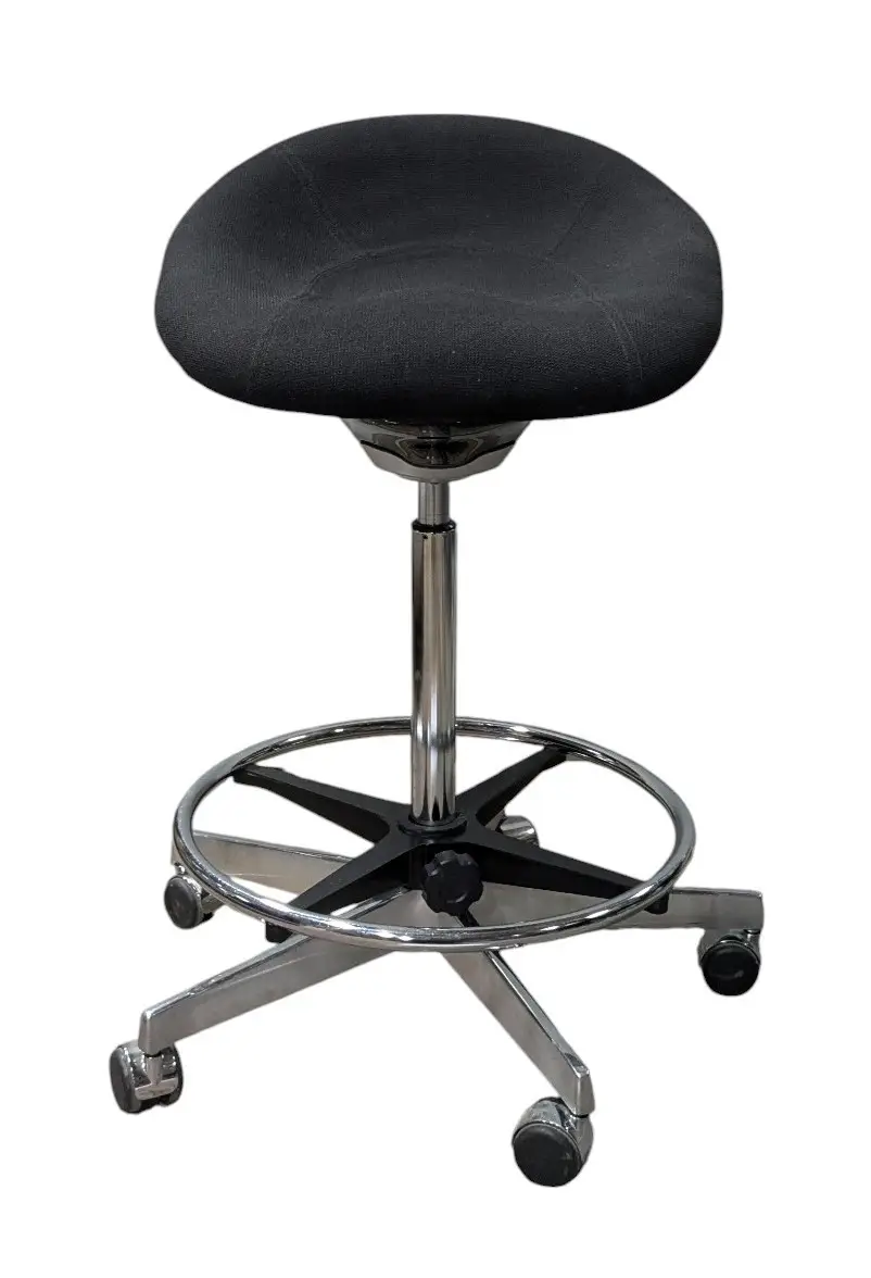 Arbetspall Bruno Mathsson Saga SvartKrom (2)