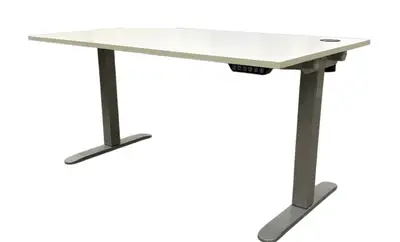 Elskrivbord Linak GråVit 140×65 (2)