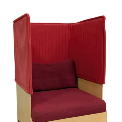 Fåtölj Blå Station Koja High RödVinröd