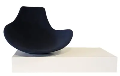 Fåtölj Offecct Babled BlåVit (5)