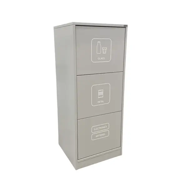 Källsorteringskärl Lundqvist Unit Ljusgrå (2)