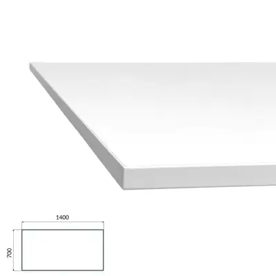 Bordsskiva 140x70 vit