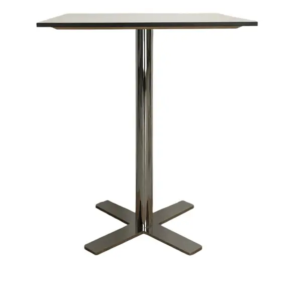 Sidobord VitSvartKrom Ø60 (2)