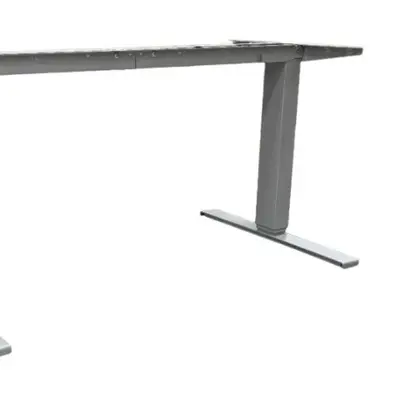 Elskrivbord Edsbyn Opus Ljusgrå 120-200×70-80