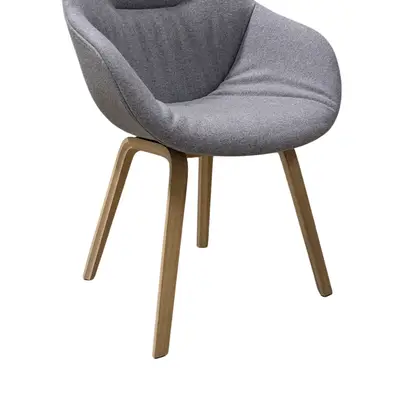 Konferensstol HAY About a Chair AAC123 Soft Duo GråBjörk