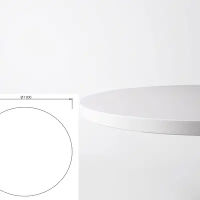 Bordsskiva Vit Ø120