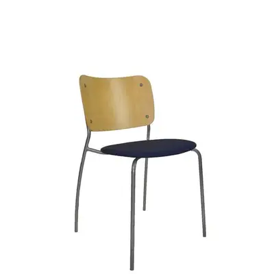 Stol EFG Bee Fly Mörkblå/Björk