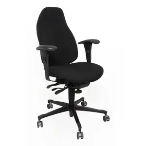Arbetsstol Malmstolen Classic 4000 Hög Rygg Svart