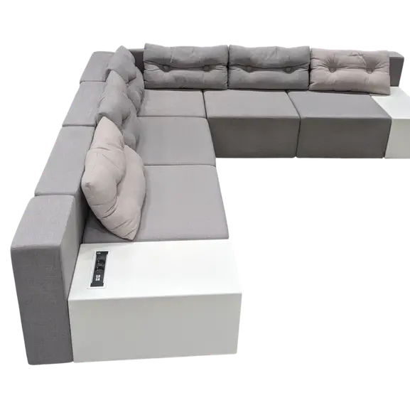 Modulsoffa Materia Monolog LjusgråVit (5)