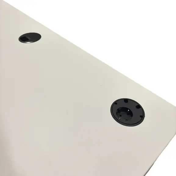 Elskrivbord ROL Ergo GF-470 VitSvart Flexibelt 120-180×70-80 (3)