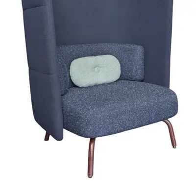 Telefonfåtölj Lammhults Portus BlåVinröd