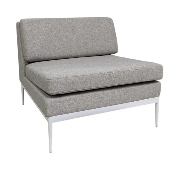 SoffmodulFåtölj Lotus Bergamo 1-sits GråVit (1)