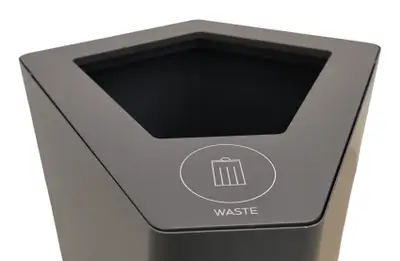 Papperskorg TreCe Kite Återvinning Antracit-Grå