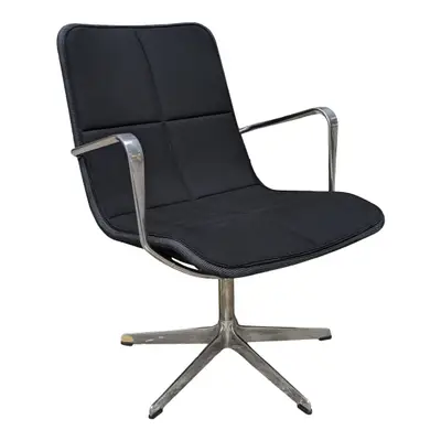 Fåtölj Swedese Kite Svart/Grå/Krom