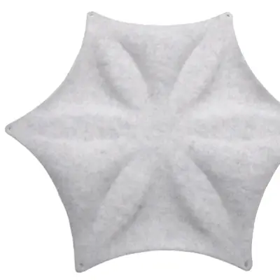 Ljudabsorbent Abstracta Airflake Grå