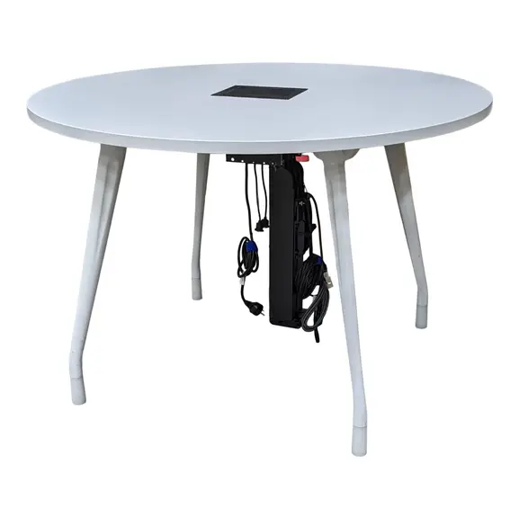 Mötesbord Vit Ø110 (3)