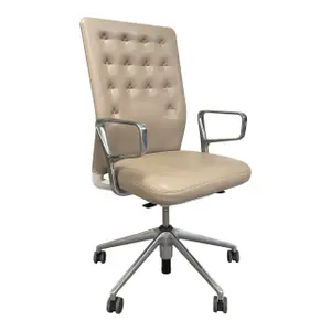 Arbetsstol Vitra ID Trim Beige/Läder
