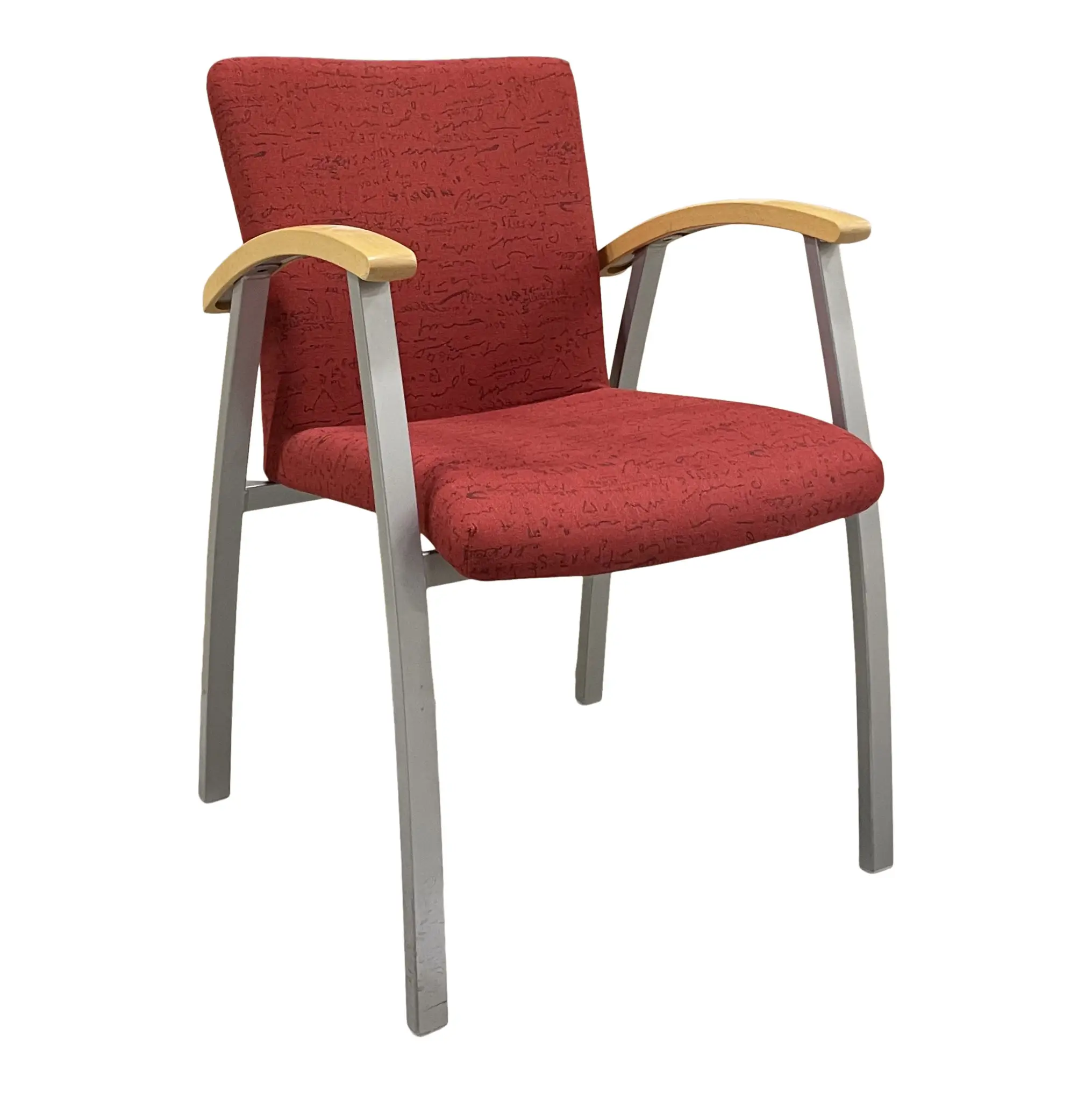 Konferensstol Kinnarps Arcus RödBjörkGrå