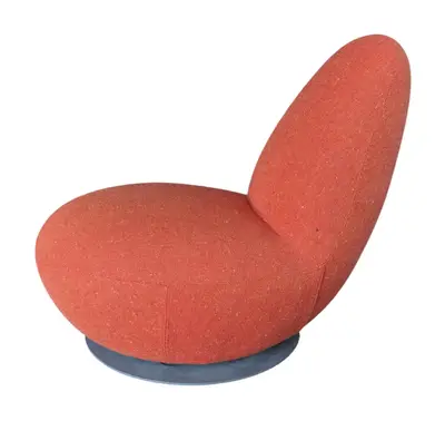 Fåtölj Blå Station Oppo Orange (3)