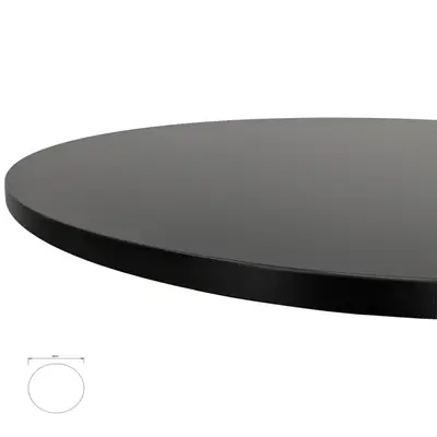 Bordsskiva Ø60 Svart