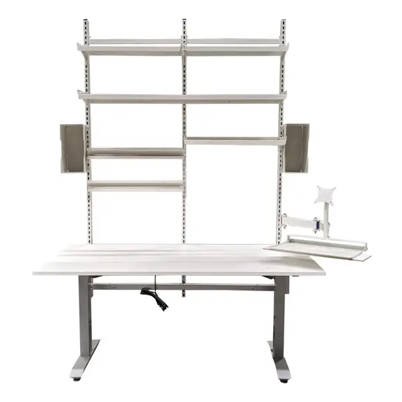 ArbetsbordPackbord GråVit 166×93 (2)