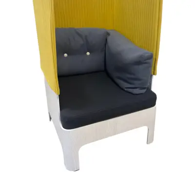 Fåtölj Blå Station Koja High GulGrå (1)