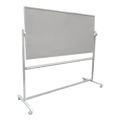 Whiteboard på hjul vändbar Vit 218×194