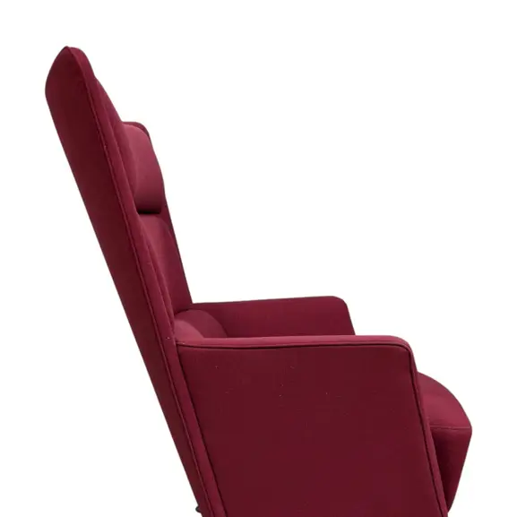 Fåtölj Kinnarps Apollo Hög RödSvart (3)