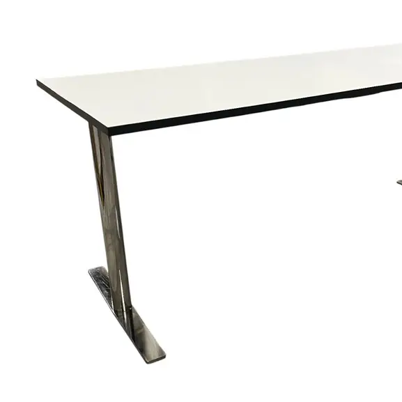 Bord EKV Ceasar T VitSvartKrom 180×70 (2)