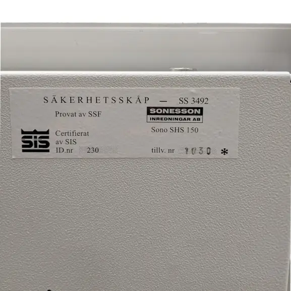 Säkerhetsskåp Sonessons Inredningar Vit (4)
