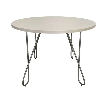 Soffbord Kinnarps Combine Twist VitKrom Ø80