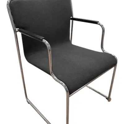 Stol Lammhults 77 Grå (Omtapetserad)