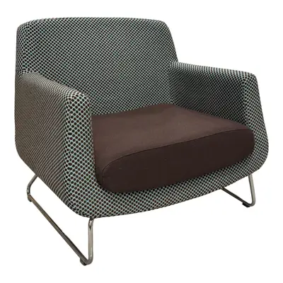 Fåtölj Skandiform Jeffersson F-273 BlåBrunMönstrad